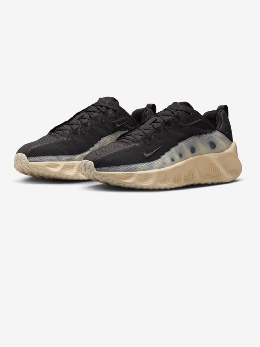 Nike Ava Rover Boys Black and Cream Casual Sneakers
